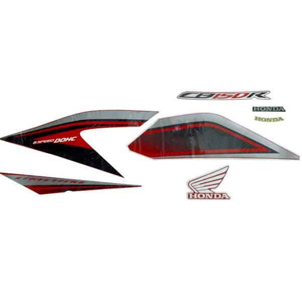 Sticker Body Kiri Merah Silver – New CB150R StreetFire K15G