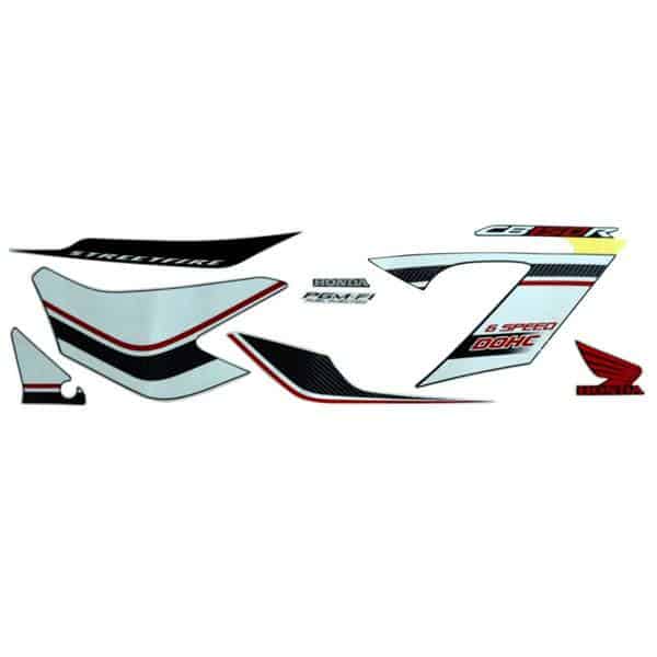 Sticker Body Kanan Hitam Putih Honda CB150R StreetFire