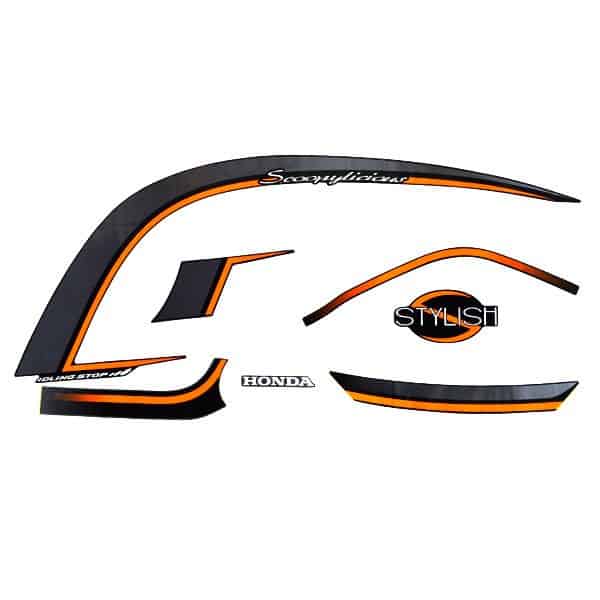 Sticker Body Kiri Hitam Silver – Scoopy eSP K93