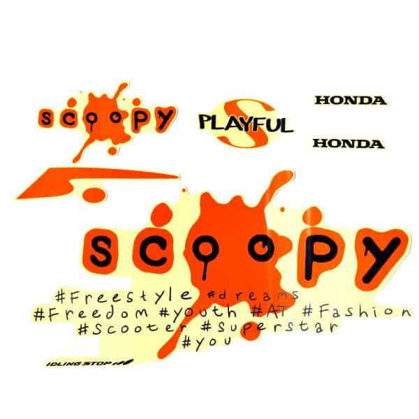 Sticker Body Kiri Cream Silver – Scoopy eSP K93