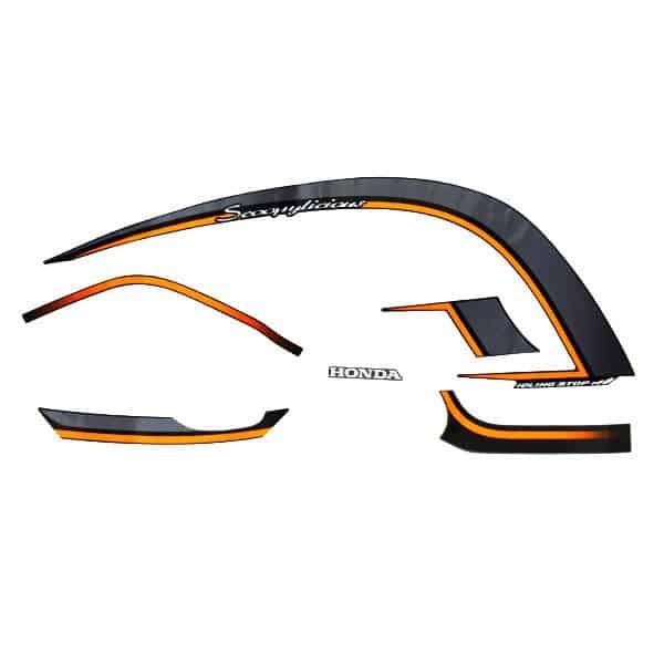 Sticker Body Kanan Hitam Silver – Scoopy eSP K93