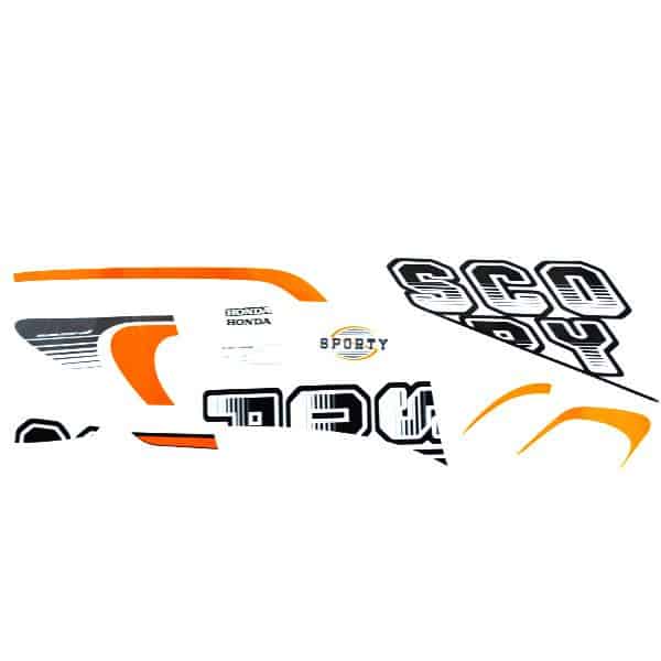 Sticker Body Kanan Putih Hitam – Scoopy eSP K93