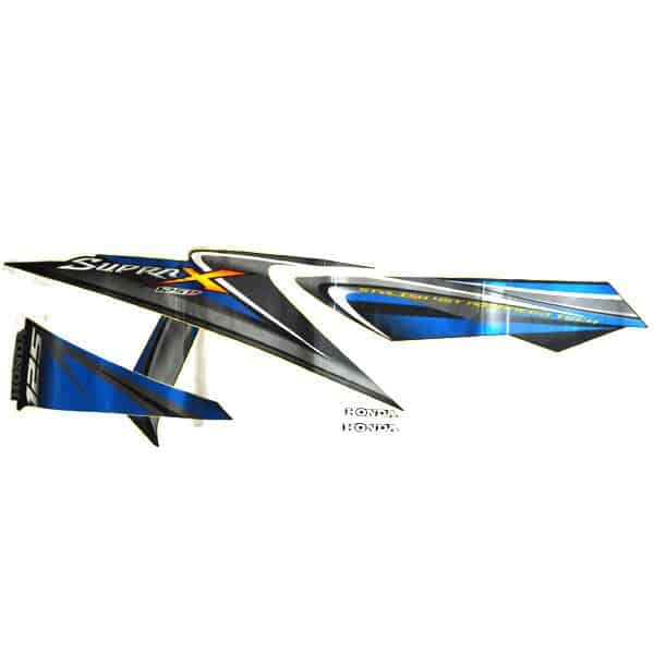 Sticker Body Kanan Black Blue – Supra X 125