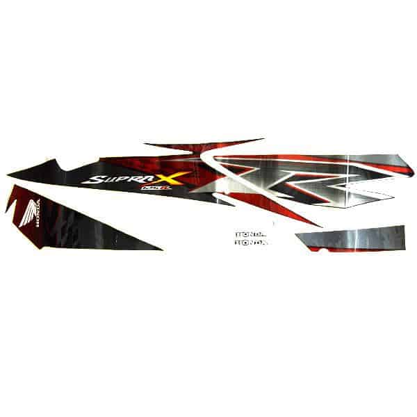 Sticker Body Kanan Black Red 01 – Supra X 125