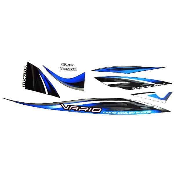 Sticker Body Kanan Black Silver – Vario 110