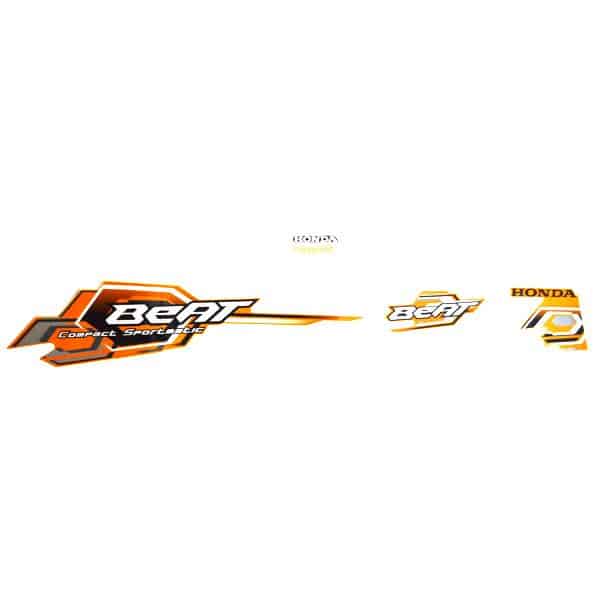 Sticker Body Kiri Orange – BeAT Karburator