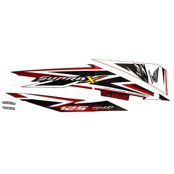 Sticker Body Kanan Red Black (N10) – New Supra X 125 FI