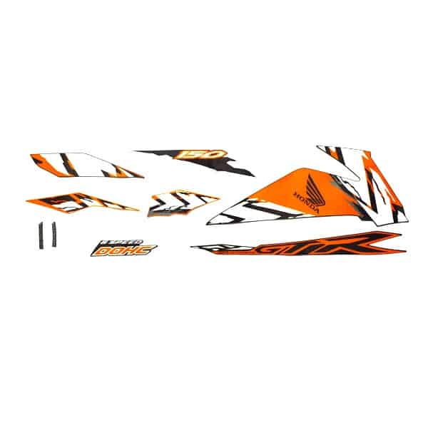 Sticker Body Kanan Black Orange – Supra GTR 150