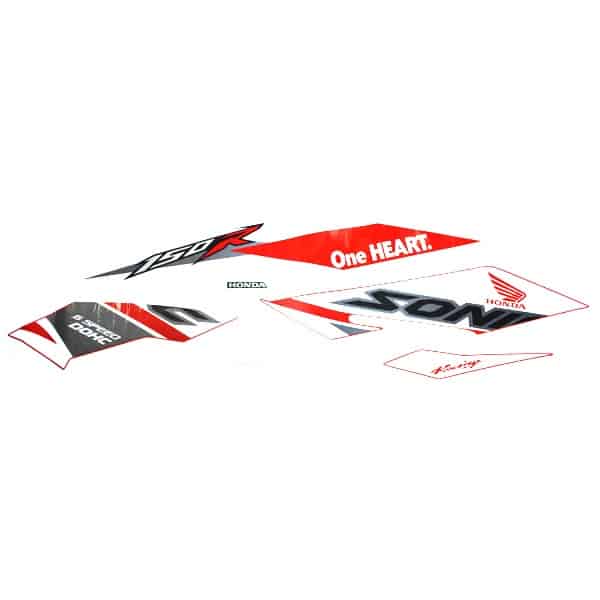 Sticker Body Kanan Merah (Stripe Set Winning Red R) – Sonic 150R
