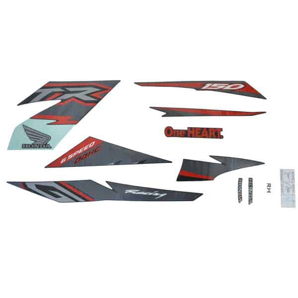 Sticker Body (Stripe Set R) Hitam – Supra GTR 150