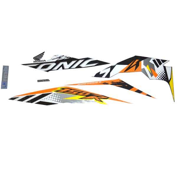 Sticker Body Kiri (Stripe Set L) White Black – Sonic 150R K56