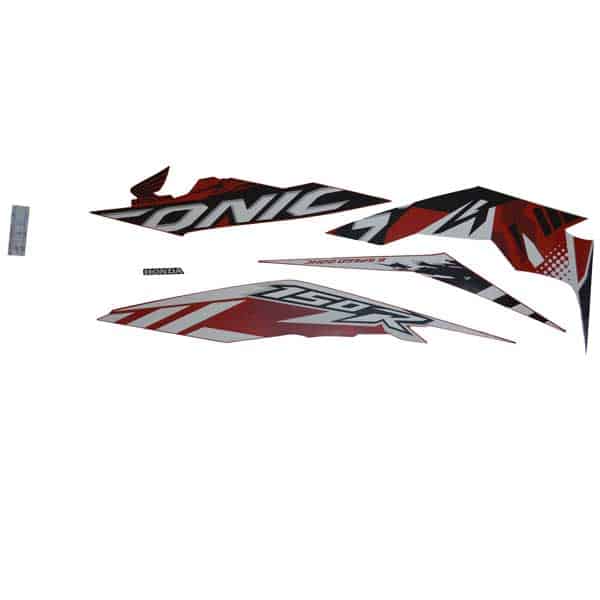 Sticker Body Kiri (Stripe Set L) Red White – Sonic 150R K56