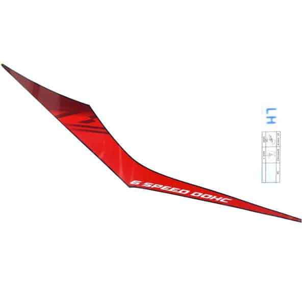 Sticker Body (Stripe B L Side Upper Cover Type 1) – Sonic 150R K56