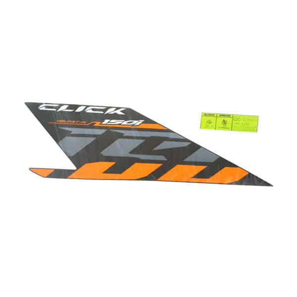 Sticker Body Hitam Oranye (Stripe L Body Cover RH) – New Vario 150 eSP K59 K59J