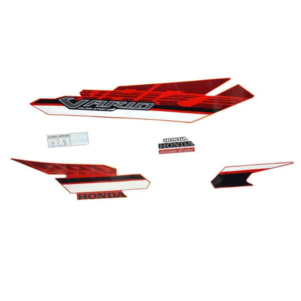Sticker Body Kiri (Stripe Set L Red White) – Vario 125 eSP