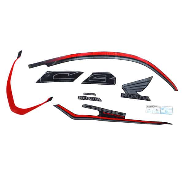 Sticker Body Kiri (Stripe Set Cw L Black) – CB 150 Verza