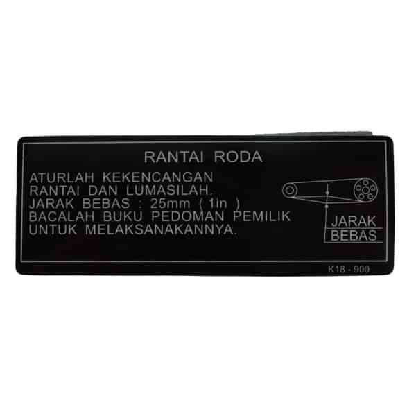 Label Drive Chain – Honda Verza 150