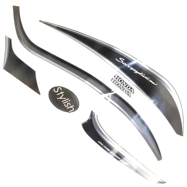 Sticker Body Set Kanan Brown Honda Scoopy eSP K93