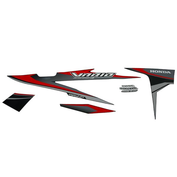 Sticker Body Set Kanan Hitam SPS Honda Vario 110 eSP