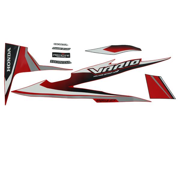 Sticker Body Set Kanan Merah Honda Vario 110 eSP