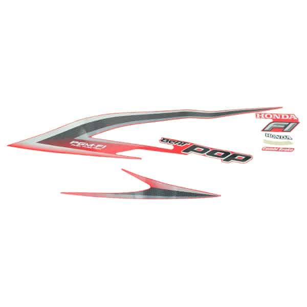 Sticker Body Set Kiri Merah Honda BeAT POP eSP K61