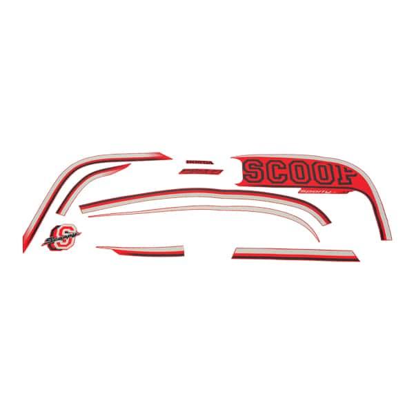 Sticker Body Set Kanan Merah Honda Scoopy FI K16G