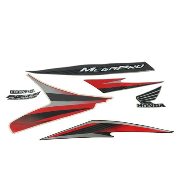 Sticker Body Set Kiri Merah Honda Mega Pro FI