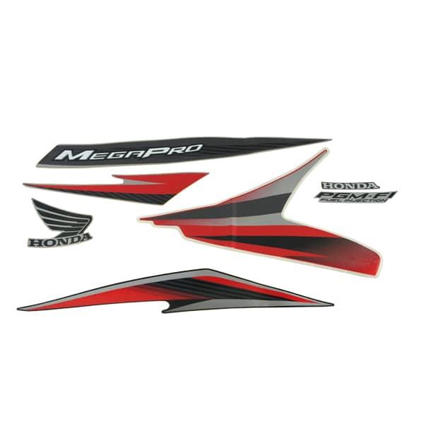 Sticker Body Set Kanan Merah Honda Mega Pro FI