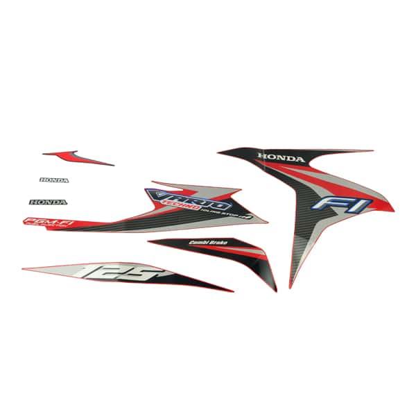Sticker Body Set Kiri Merah Honda Vario Techno 125 FI CBS ISS