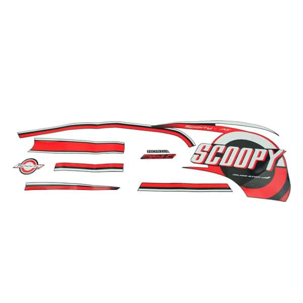 Sticker Body Set Kanan Hitam Honda Scoopy eSP K16R