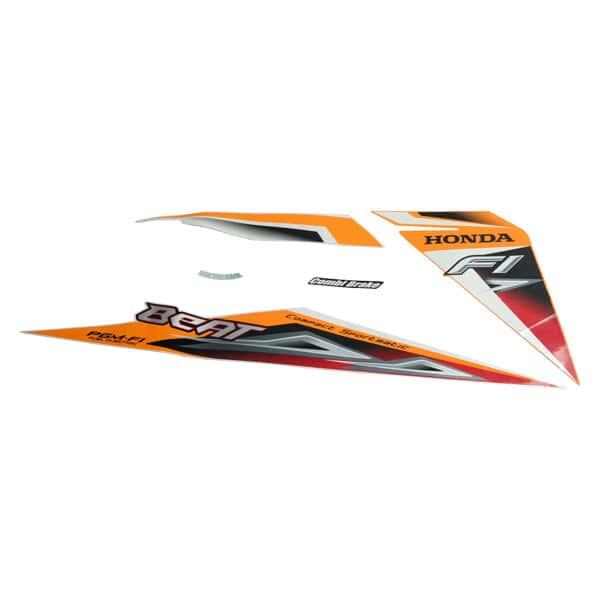 Stiker Body Set Kiri Oranye Honda BeAT FI CBS