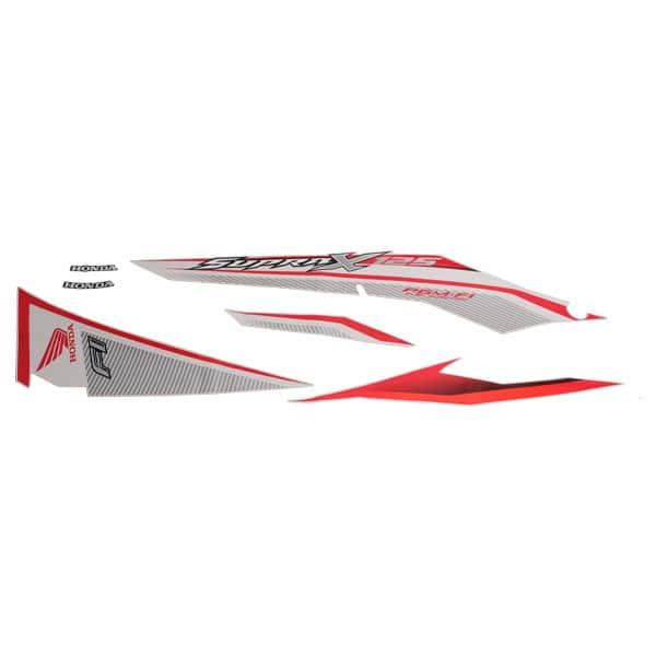 Stiker Body Set Kanan Putih Honda Supra X 125 FI