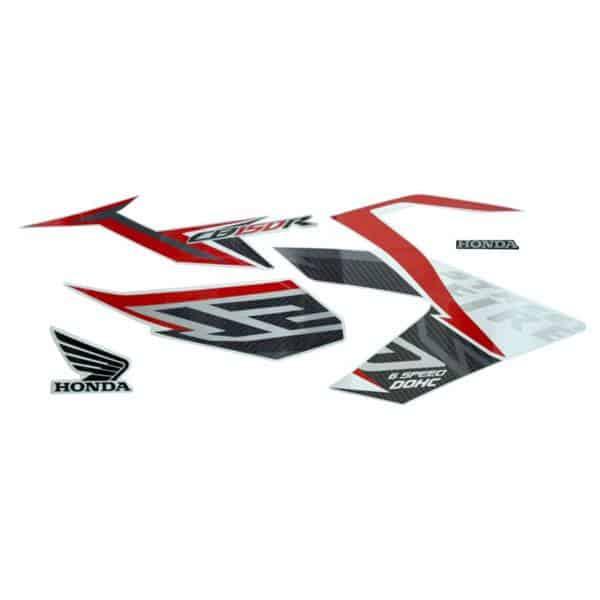Sticker Body Kanan Putih Merah  – New CB150R StreetFire K15G