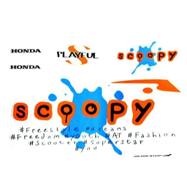 Sticker Body Kanan White Blue – Scoopy eSP K93
