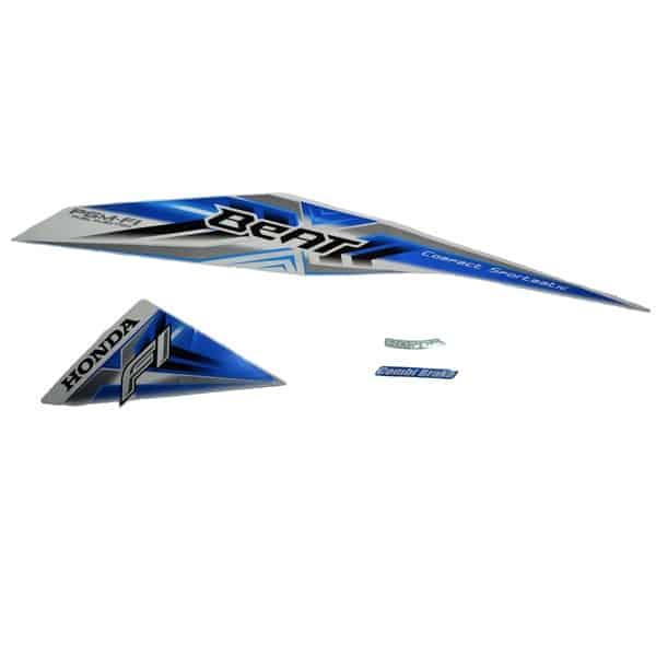 Sticker Body Kiri (Stripe Left Set)  Biru Putih – BeAT Sporty eSP (K25)
