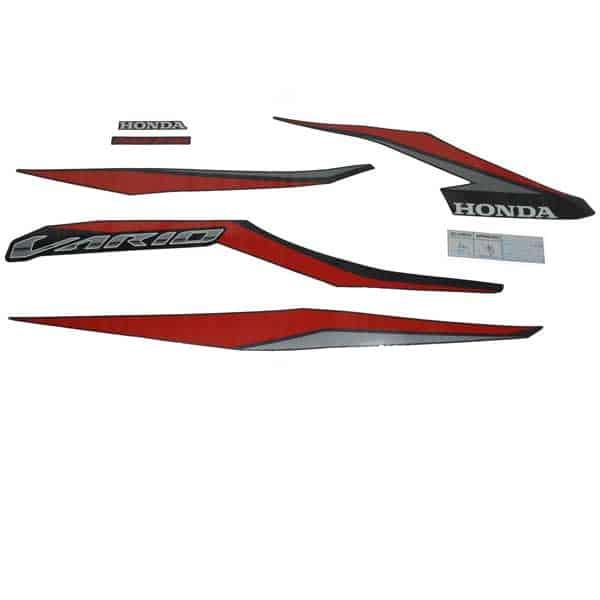Sticker Body Kiri (Stripe Set L)  Black – New Vario 125 eSP (K60R)
