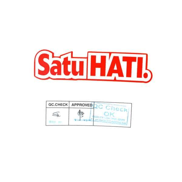 Stiker Satu Hati Kiri 120 mm Honda New CBR 150R K45G