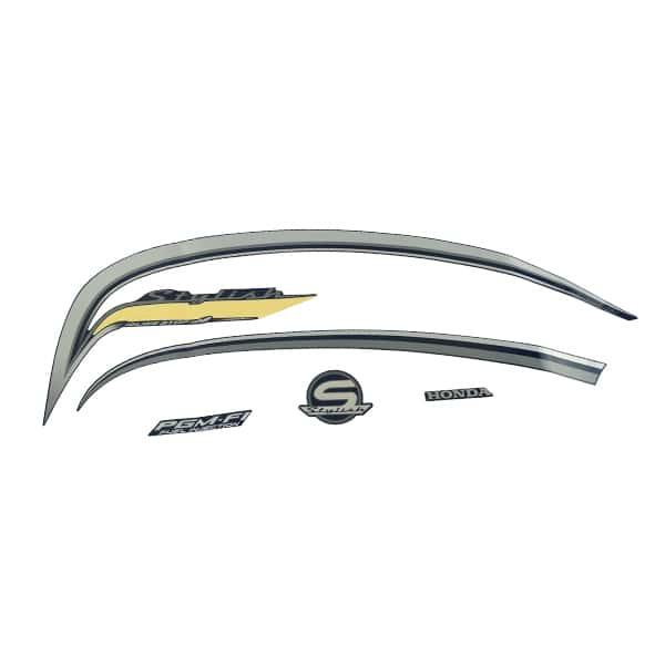 Sticker Body Set Kiri Biru Silver Honda Scoopy eSP K16R
