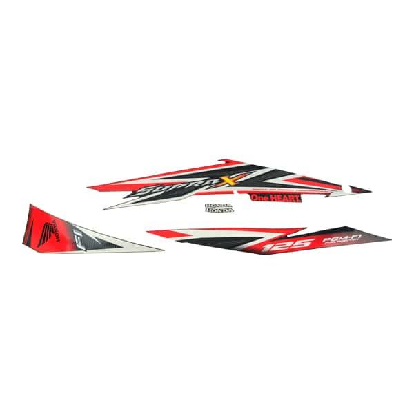 Sticker Body Set Kanan Hitam Honda Supra X 125 FI
