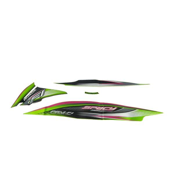 Sticker Body Set Kiri Hijau Hitam Honda Spacy FI