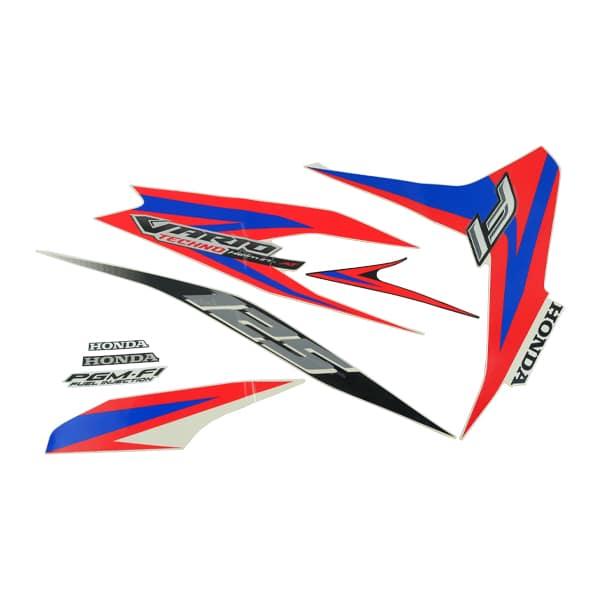 Sticker Body Set Kanan Putih Merah Honda Vario Techno 125 FI STD