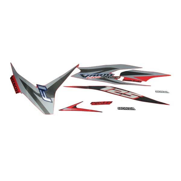 Sticker Body Set Kanan Merah Honda Vario Techno 125 FI CBS ISS