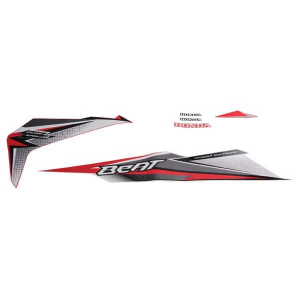 Stiker Body Set Kanan Merah Honda BeAT Sporty eSP K81 ISS
