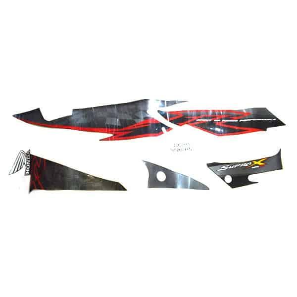 Sticker Body Phantom Black Kanan Kiri Supra X 125
