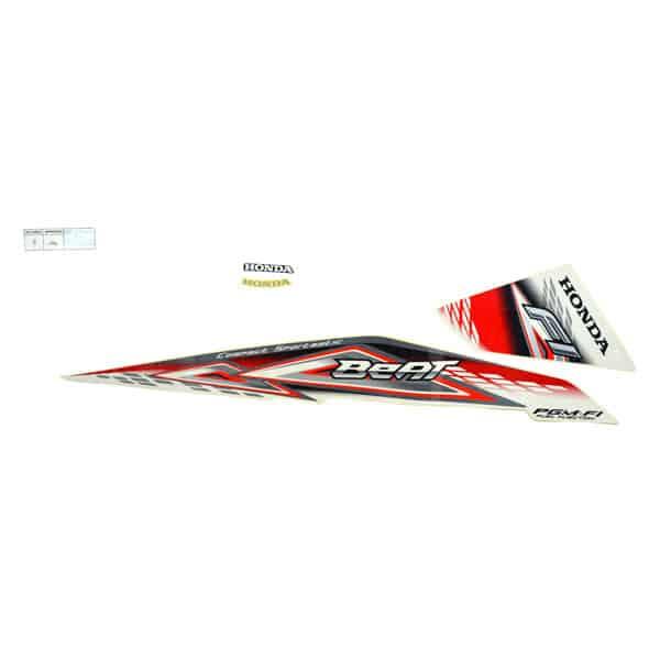 Sticker Body Kanan (Stripe Set R White Red) – BeAT FI