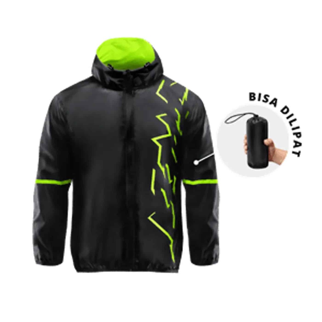 Jaket Street Neon Windbreaker (L)