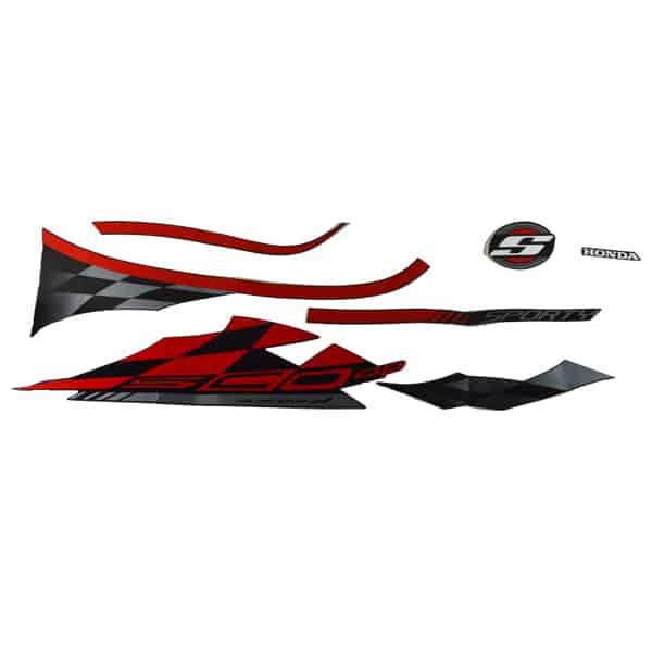 Stripe Set Sporty Black Left – Honda Scoopy eSP (K93)