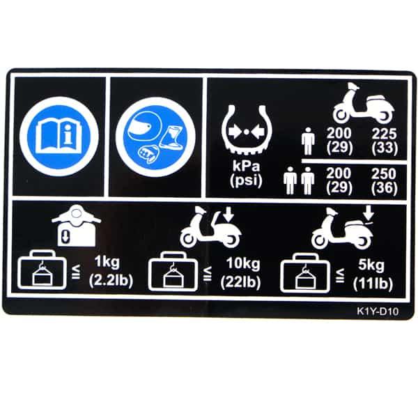 Label Tire Drive Cargo Honda PCX 160 K1Z