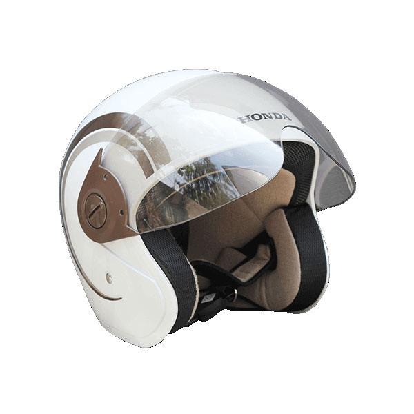 Helm Scoopy White Brown