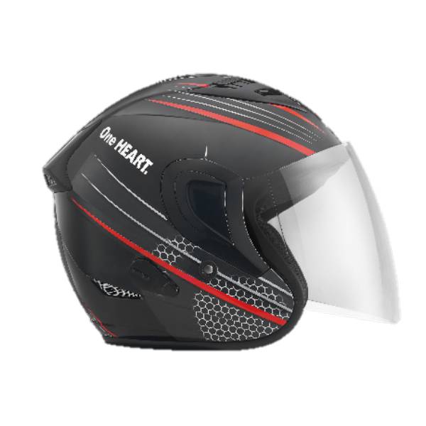 Helm Honeycomb Black Red (XL)